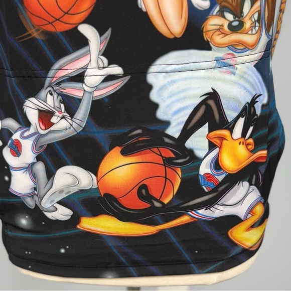 NWT Cherokee Space Jam Scrub Top Unisex XS Taz Bugs Bunny Tooniforms Scrubs - Picture 4 of 8